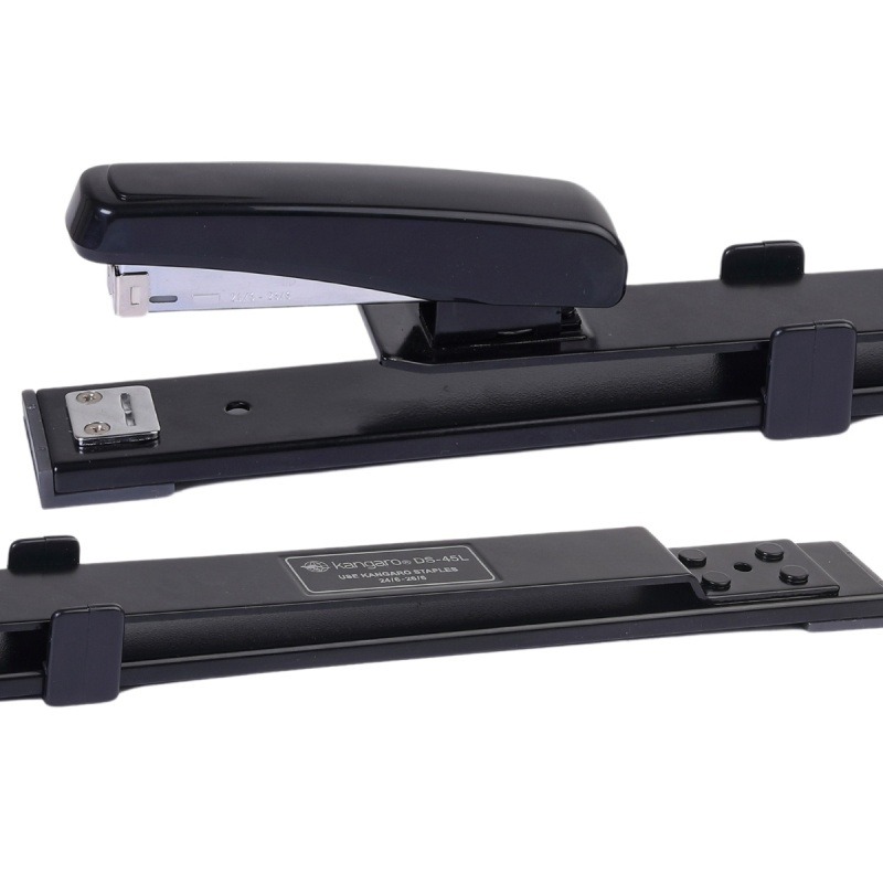 Capsator Kangaro DS-45L, 24/6 - 26/6, 30 coli, 320mm, brat lung, plastic, negru [2]