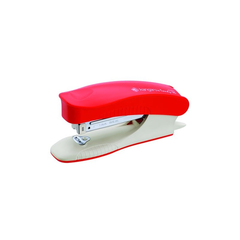 Capsator Kangaro Trendy45, 24/6, 25 coli, 60mm, plastic, rosu [2]