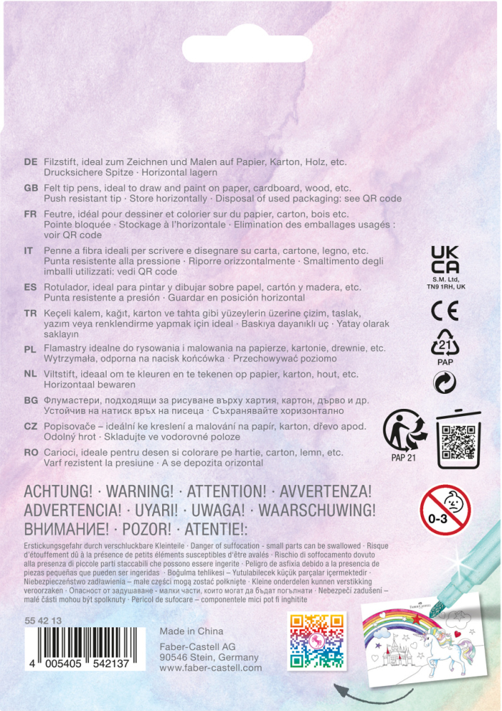Carioca 10+3 culori unicorni faber-castell [4]