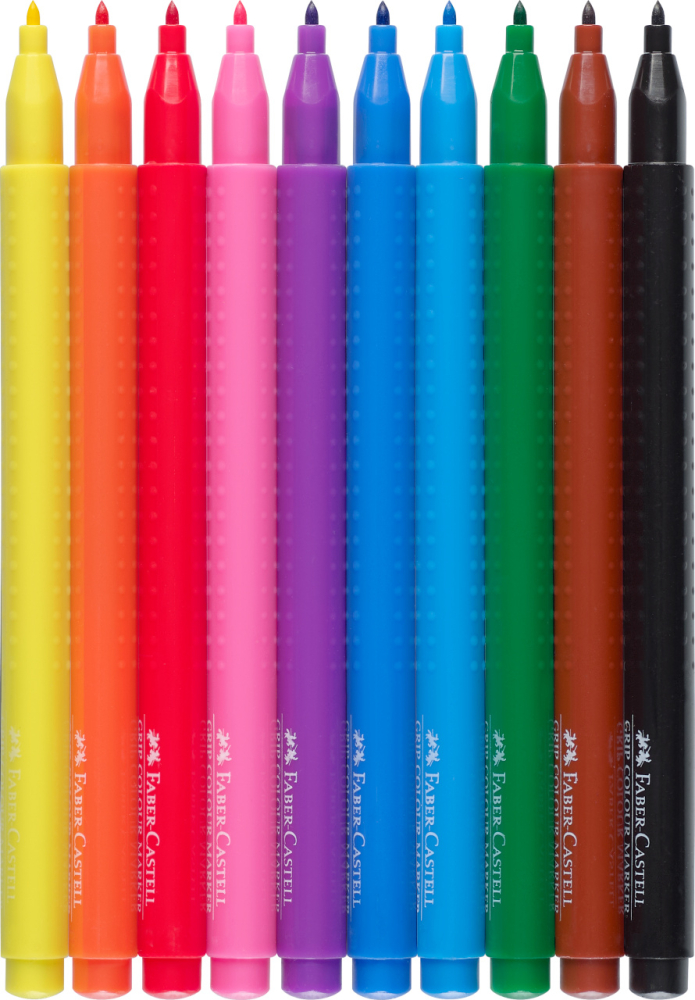 Carioca 10 culori grip faber-castell [4]