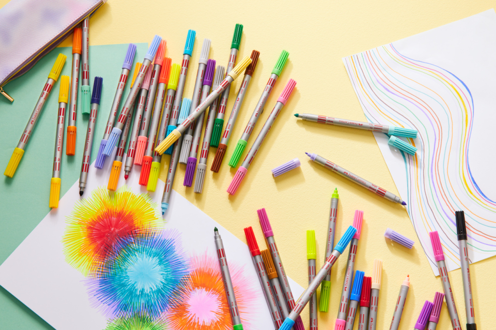 Carioca 20 culori 2 capete faber-castell [2]