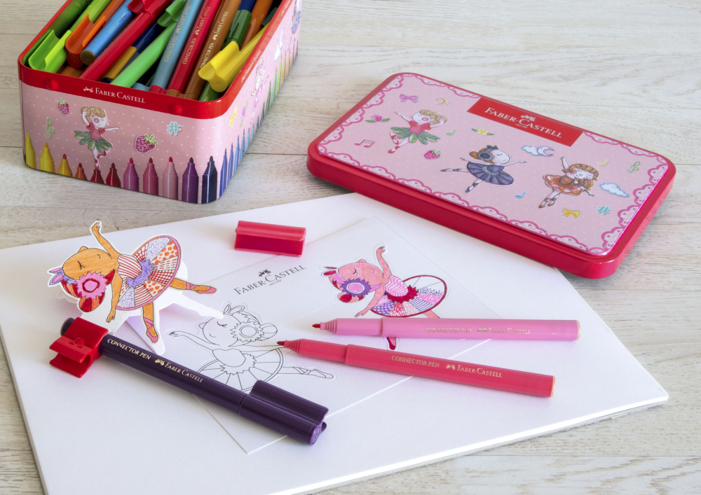 Carioca 33 culori ballerina box connector faber-castell [3]