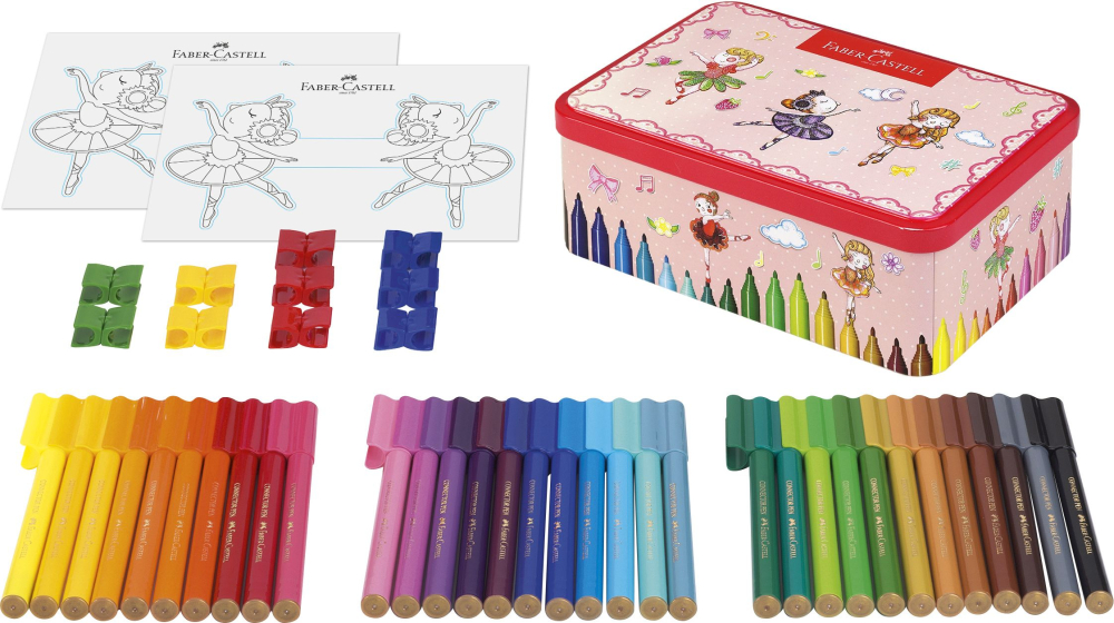 Carioca 33 culori ballerina box connector faber-castell [2]