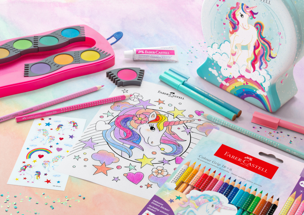 Carioca 33 culori unicorni 2023 connector faber-castell [4]