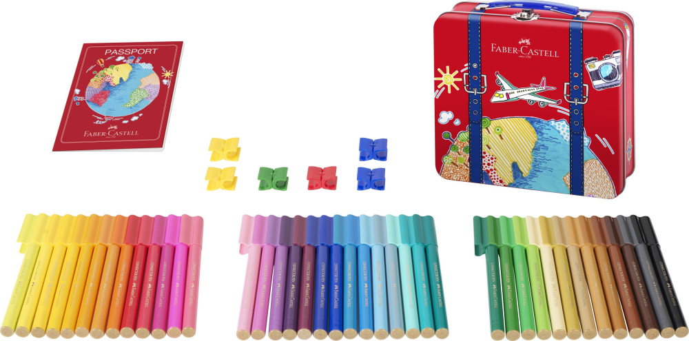 Carioca 40 culori connector valiza faber-castell [2]