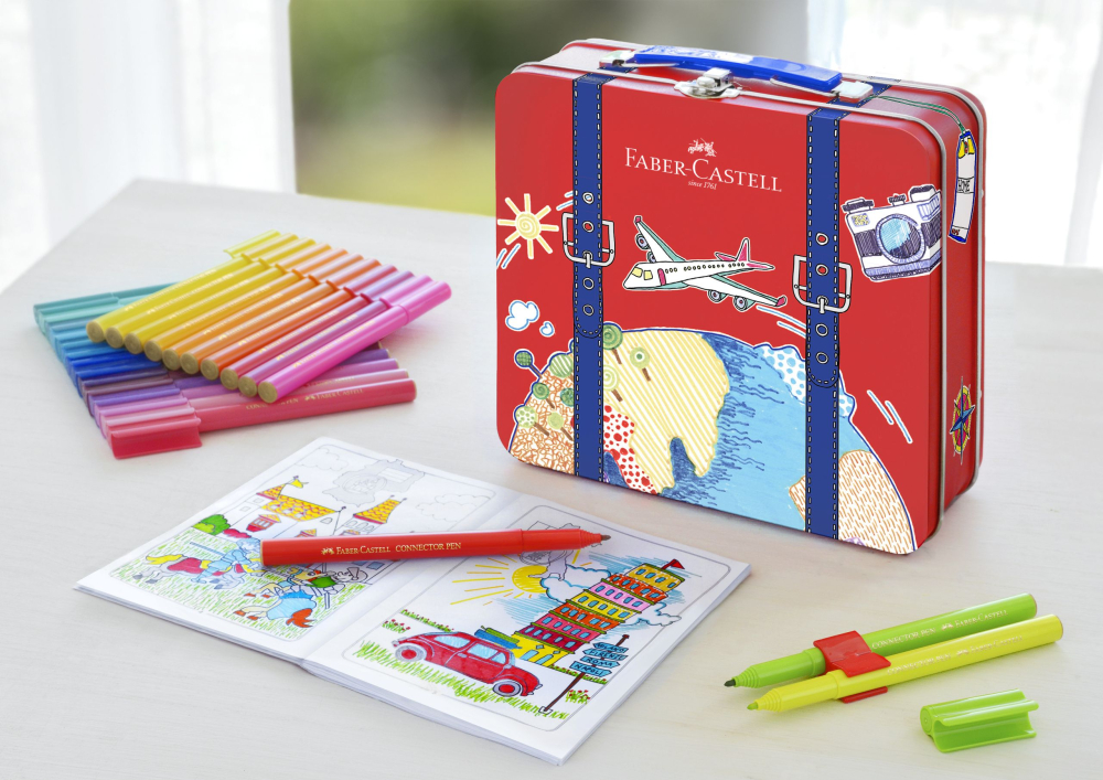 Carioca 40 culori connector valiza faber-castell [3]
