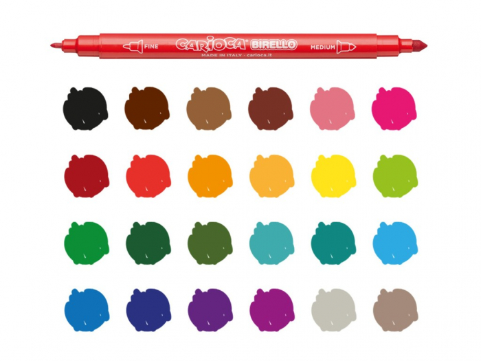 Carioci cu varf dublu, Carioca Birello 24 buc / set [2]