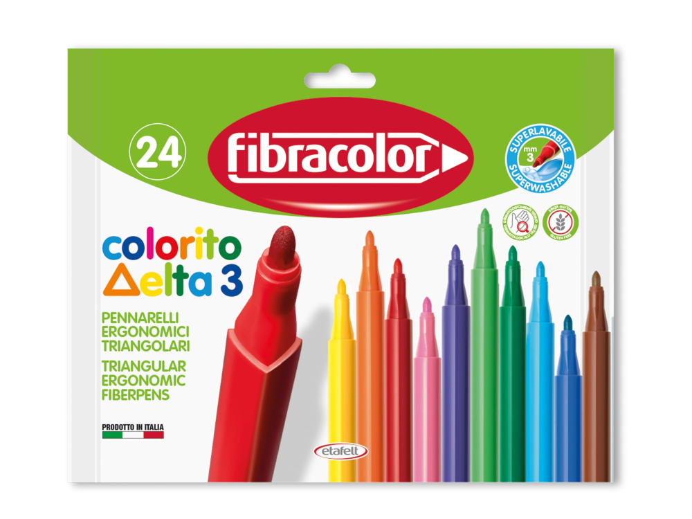 Carioca Fibracolor Colorito Delta 3 24 culori [1]
