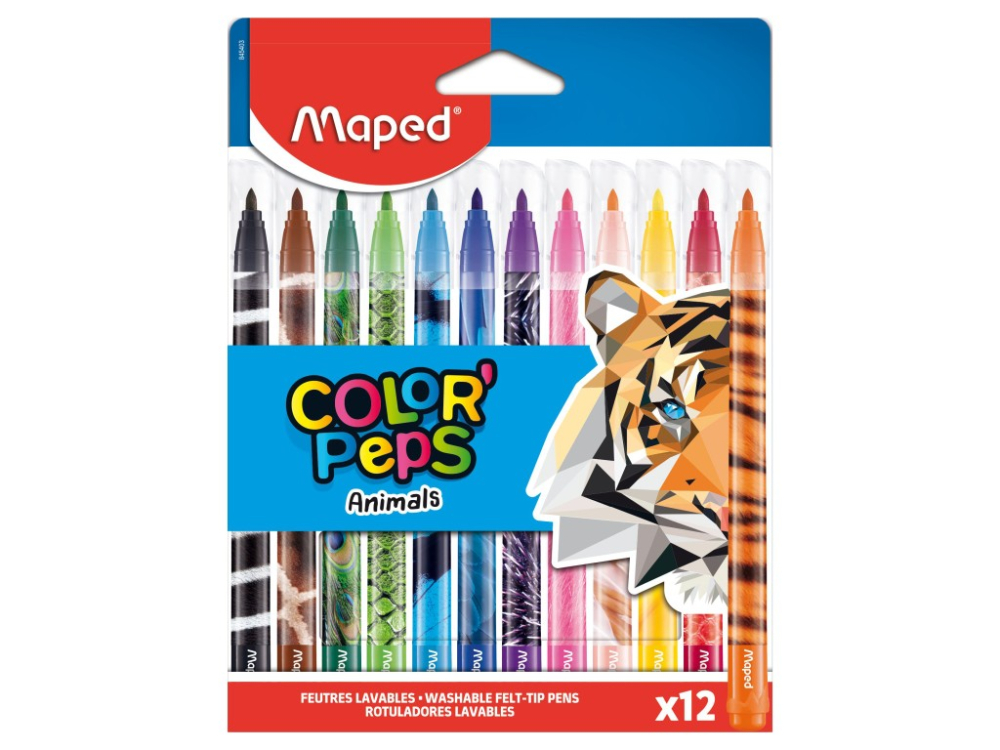 Carioca Maped Color'Peps Animals 12 culori/set [1]