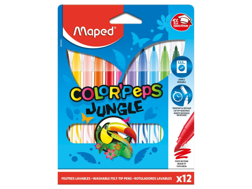Carioca Maped Color'Peps Jungle 12 culori/set [1]