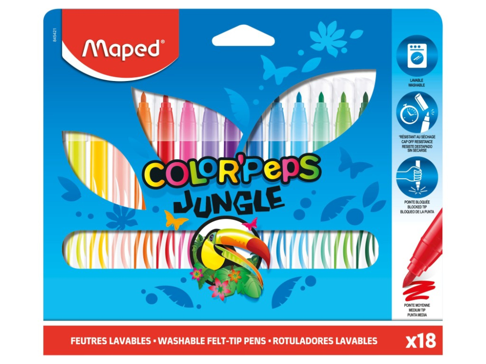 Carioca Maped Color'Peps Jungle 18 culori/set [1]