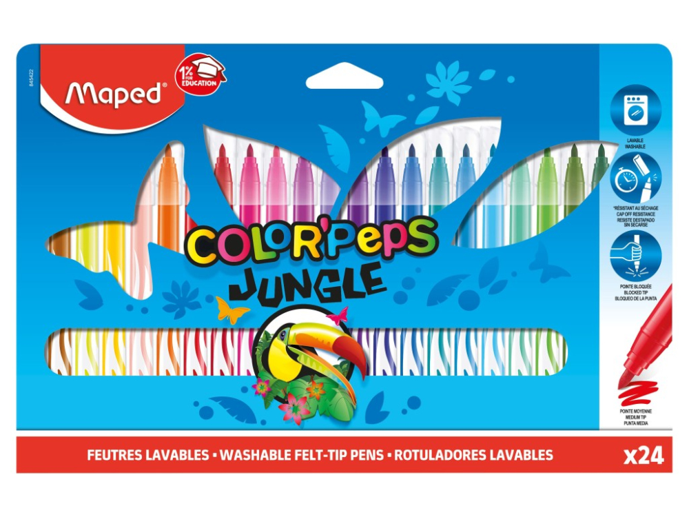 Carioca Maped Color'Peps Jungle 24 culori/set [1]