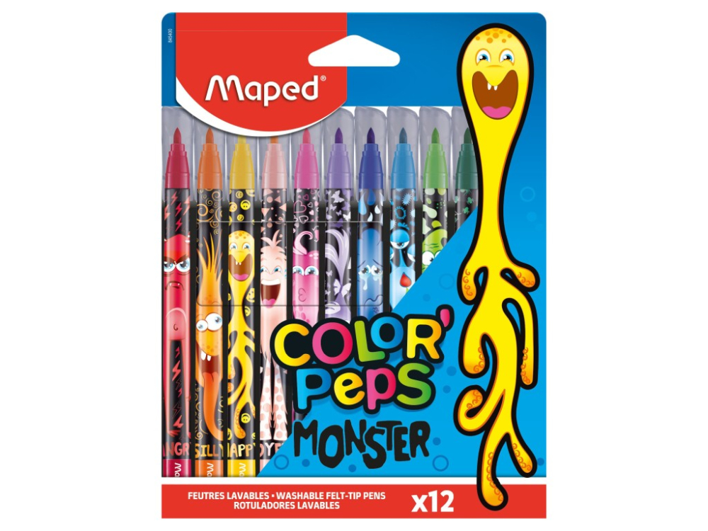 Carioca Maped Color'Peps Monster 12 culori/set [1]