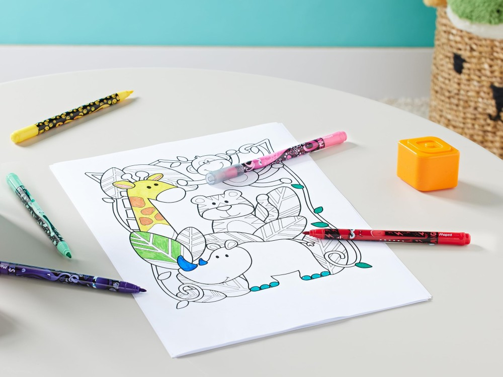 Carioca Maped Color'Peps Monster 24 culori/set [4]