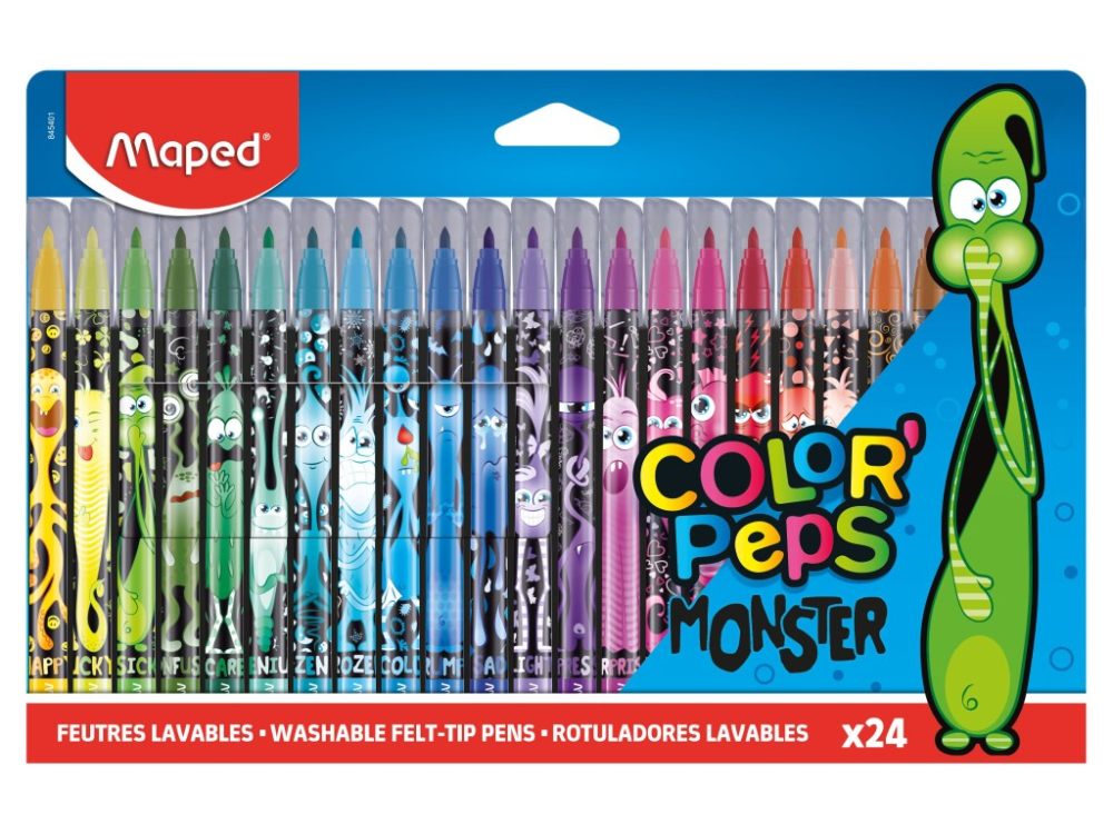 Carioca Maped Color'Peps Monster 24 culori/set [1]