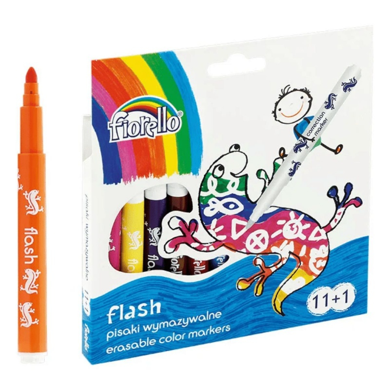 Carioci colorate Fiorello Flash Erasable GR-F890-12, 160-2151, 12 culori [1]