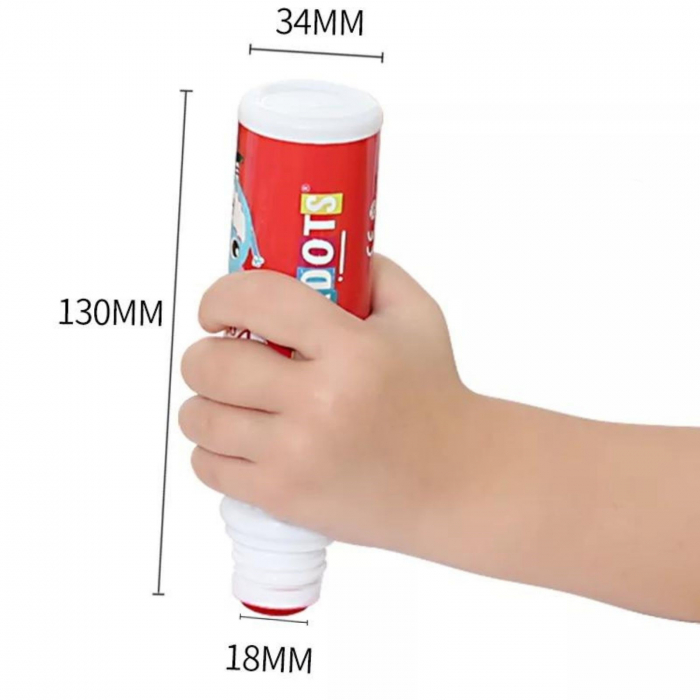 Carioci lavabile pentru colorat Do a Dot Makers set 8 culori. [7]