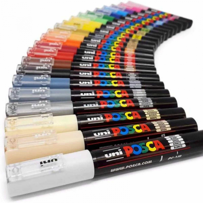 Carioci POSCA, Marker varf 0.7 mm, PC-1M, UNI - Micostore.ro [5]