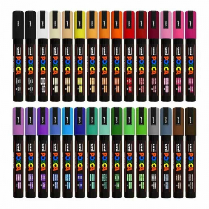 Carioci POSCA, Marker varf 1.8 - 2.5 MM, PC-3M, UNI - Micostore.ro [6]