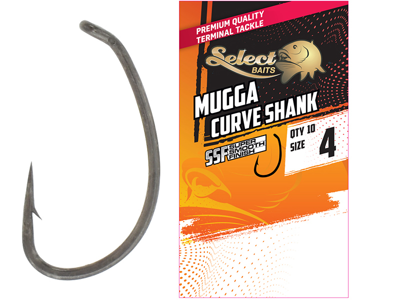 Carlige Select Baits Mugga Curve Shank SSF Hooks #8 [3]