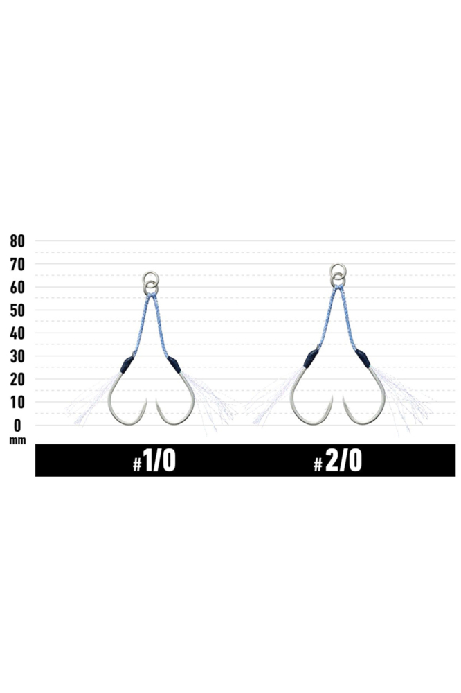 Carlige Vanfook JGR-45 Jigen Glitter Assist Standard Hooks #1/0 [2]