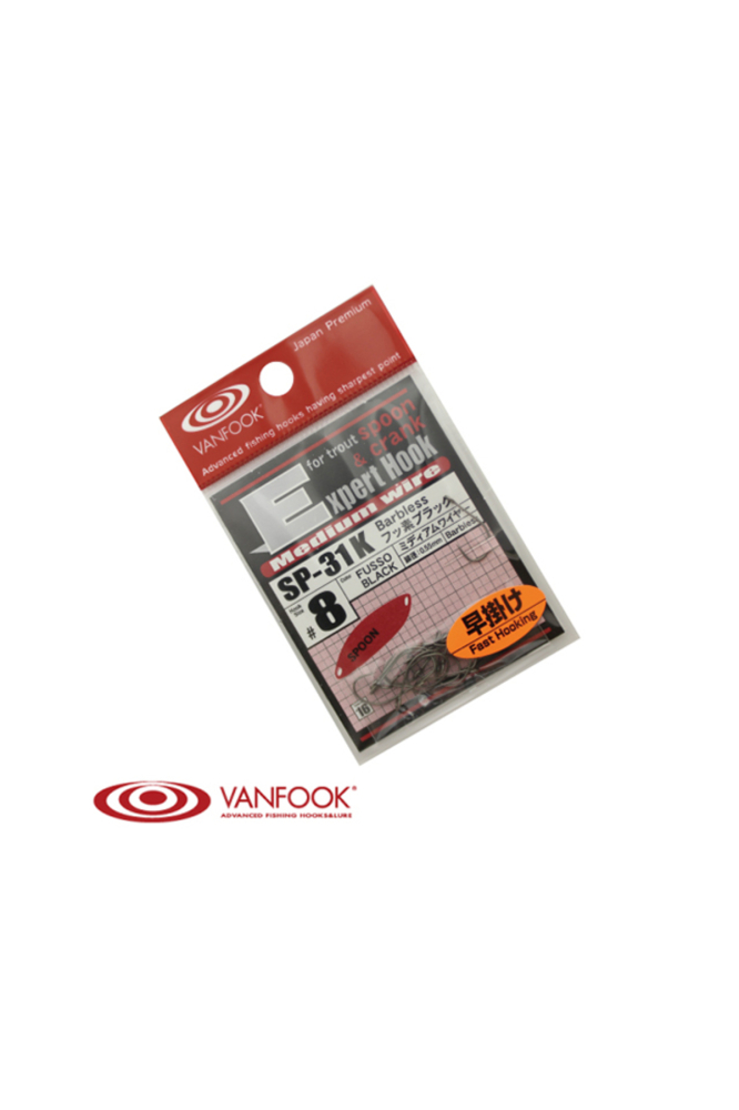 Carlige Vanfook SP-31K Expert Barbless Hooks #6 [2]