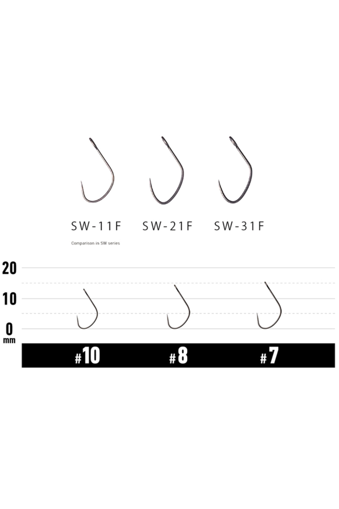 Carlige Vanfook SW-11F Wide Gape Super Fine Wire Hooks #7 [2]