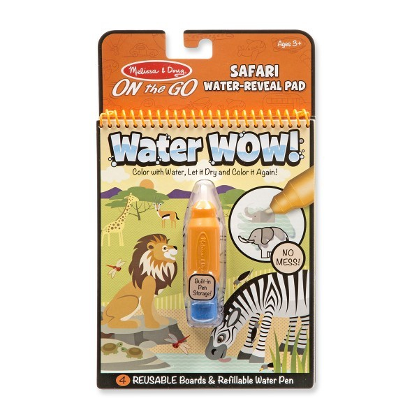 Carnet de colorat cu Apa magica Safari - Melissa and Doug [1]