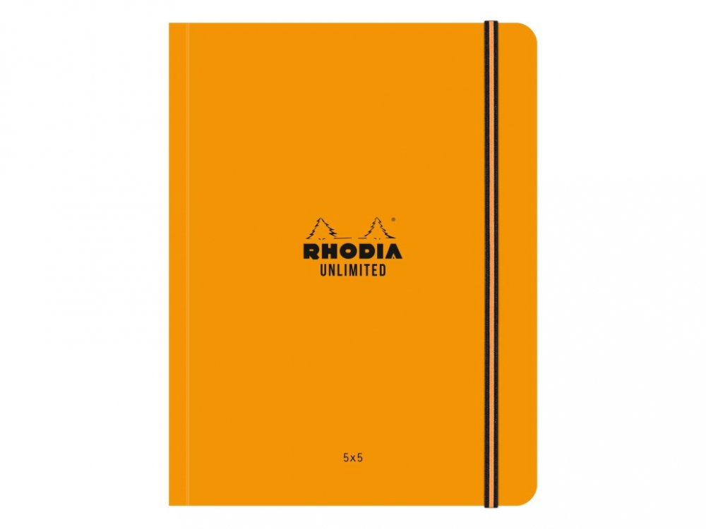 Carnet nedatat A5+, 16 x 21 cm, 60 file, Rhodia Unlimited, orange [1]