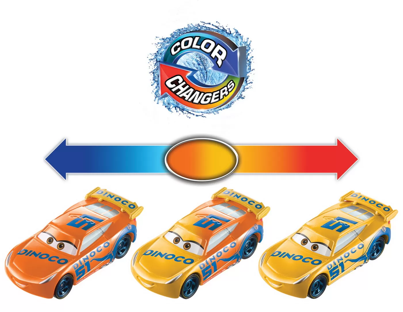 Cars masinuta dinaco cruz ramirez cu culori schimbatoare, varsta de la 3 ani la 10 ani [3]