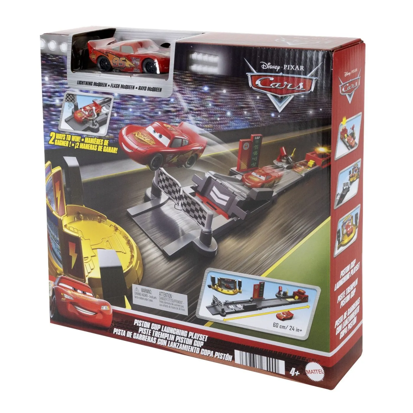 Cars set de joaca pista de lansare si masinuta fulger mcqueen, copii varsta 4 ani pana la 8 ani [1]