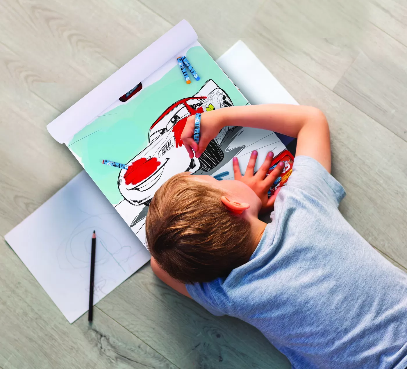 Set pictura si desen, Cars, Giga Block, 4 in 1, varsta de la 3 ani la 6 ani [3]