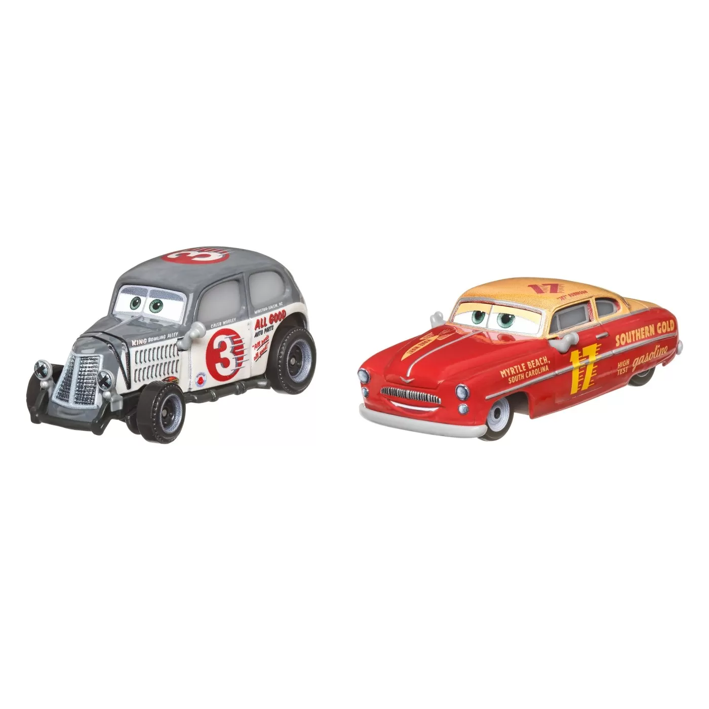 Cars3 set 2 masinute metalice caleb worley si jet robinson, varsta de la 3 ani la 10 ani [2]