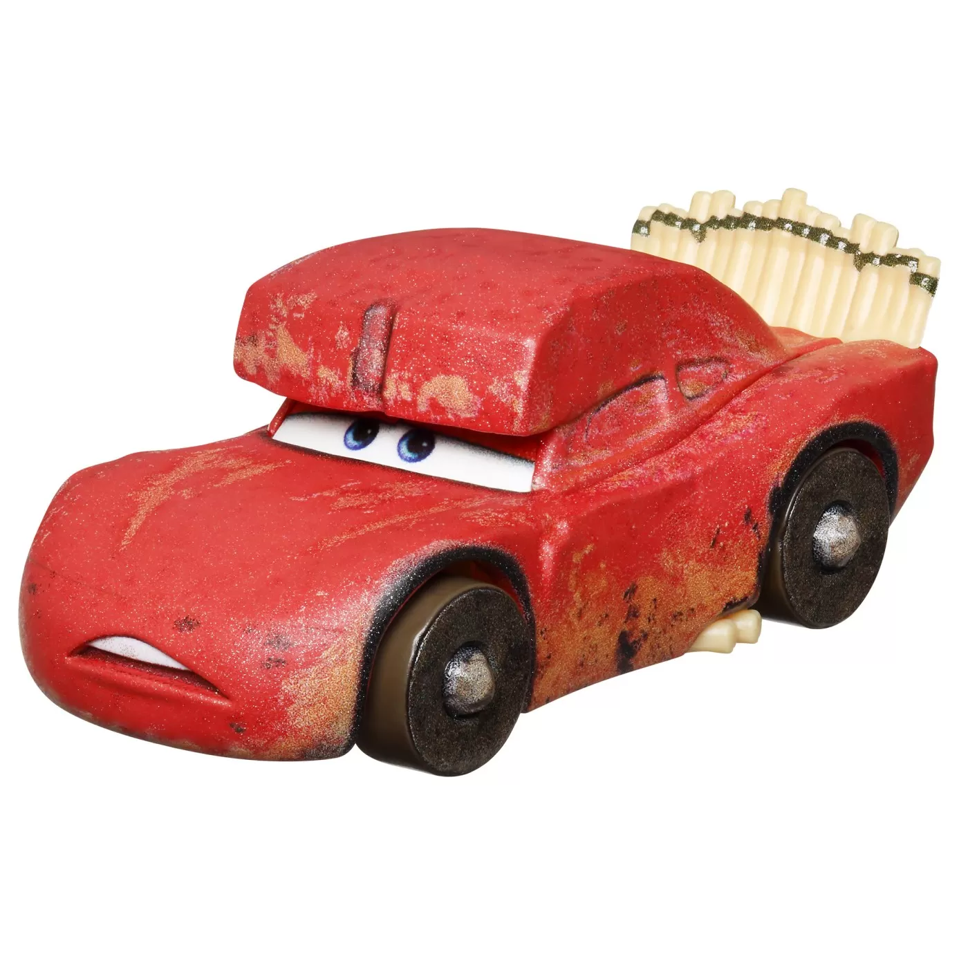 Cars3 set 2 masinute metalice cave fulger mcqueen si pitstoposaurus, varsta de la 3 ani la 10 ani [4]