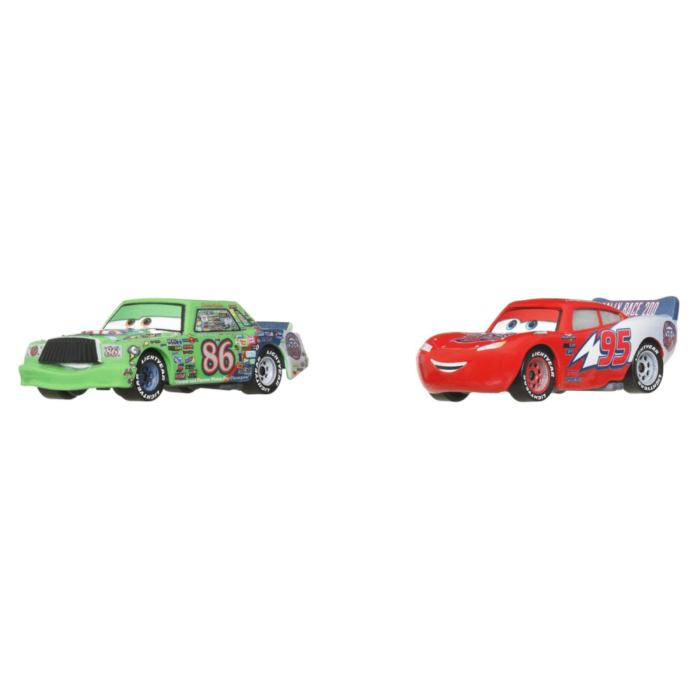 Cars3 set 2 masinute metalice fulger mcqueen si chick hicks copii cu varsta peste 3 ani [3]
