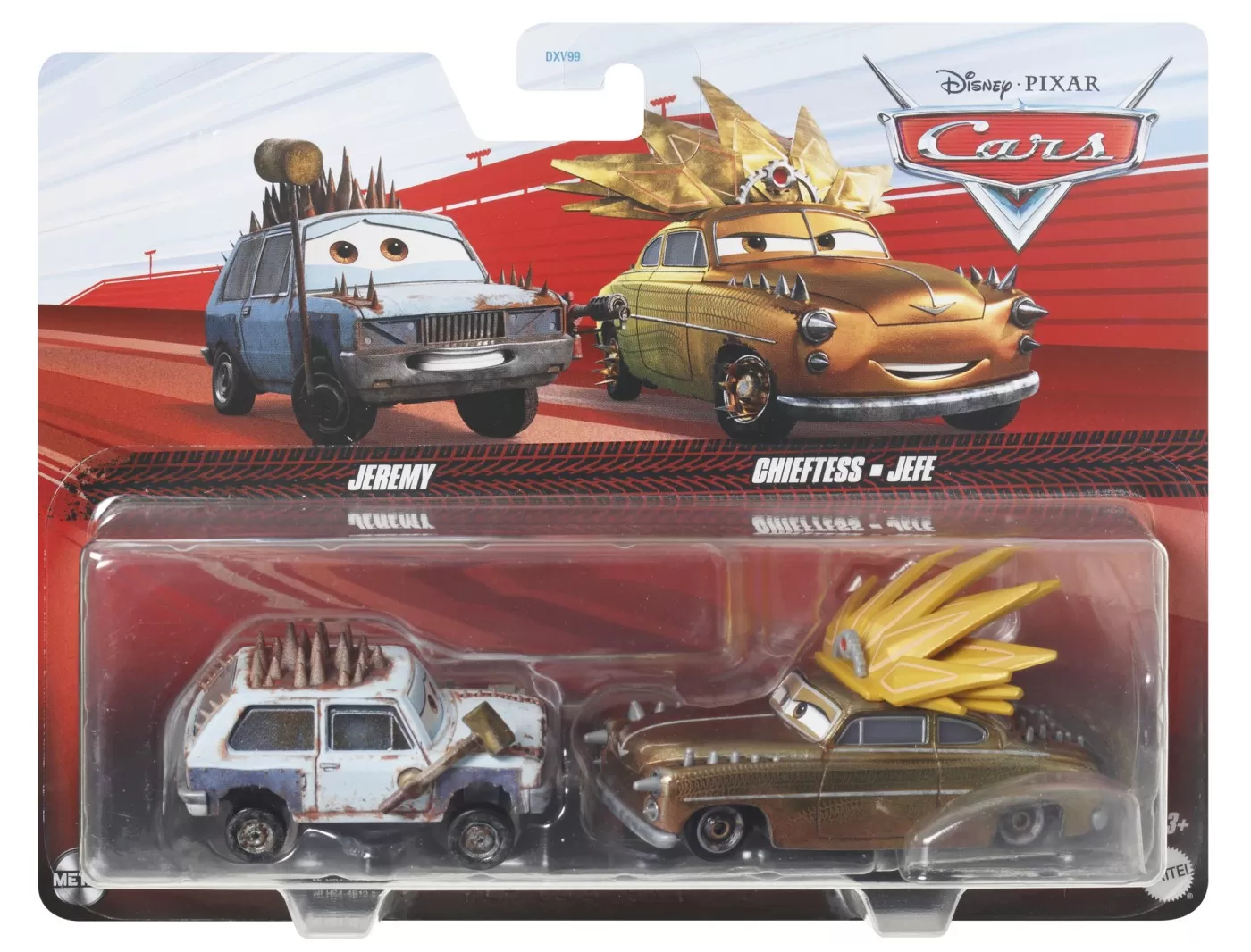 Cars3 set 2 masinute metalice jeremy si jefe, varsta de la 3 ani la 10 ani [1]