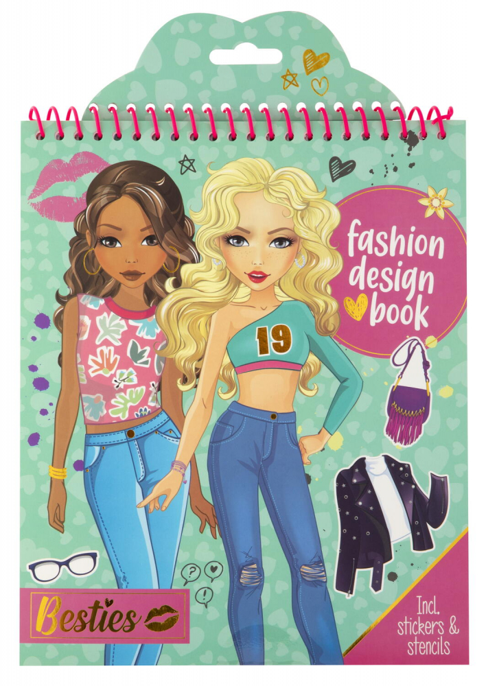 Carte cu abtibilduri - Fashion Design (Verde) [1]