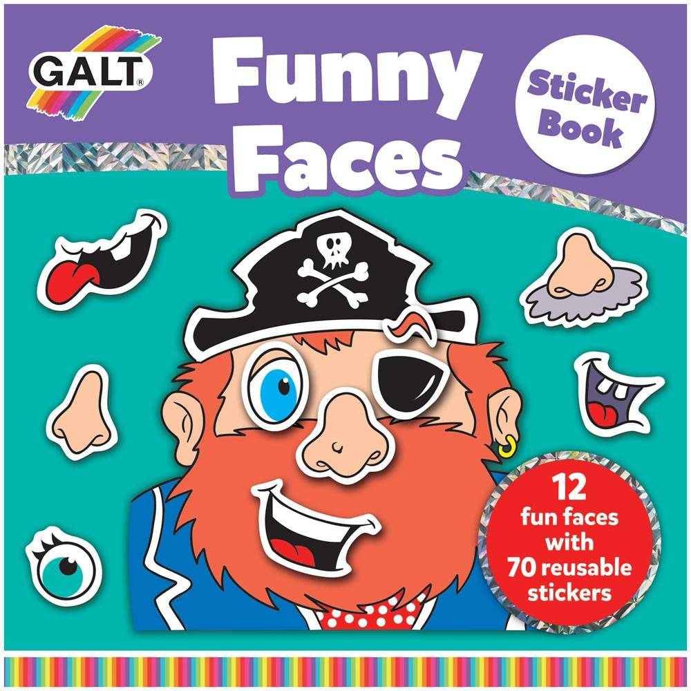 Carte cu abtibilduri Funny Faces [1]