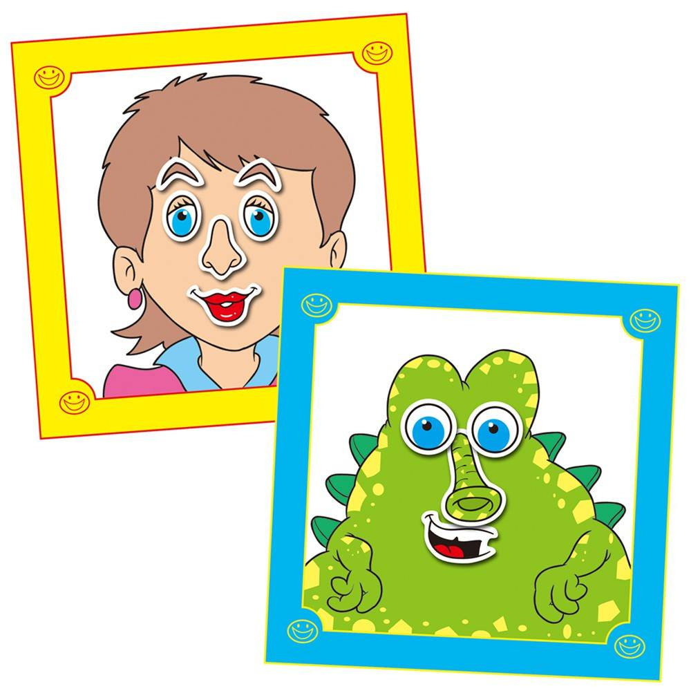 Carte cu abtibilduri Funny Faces [2]