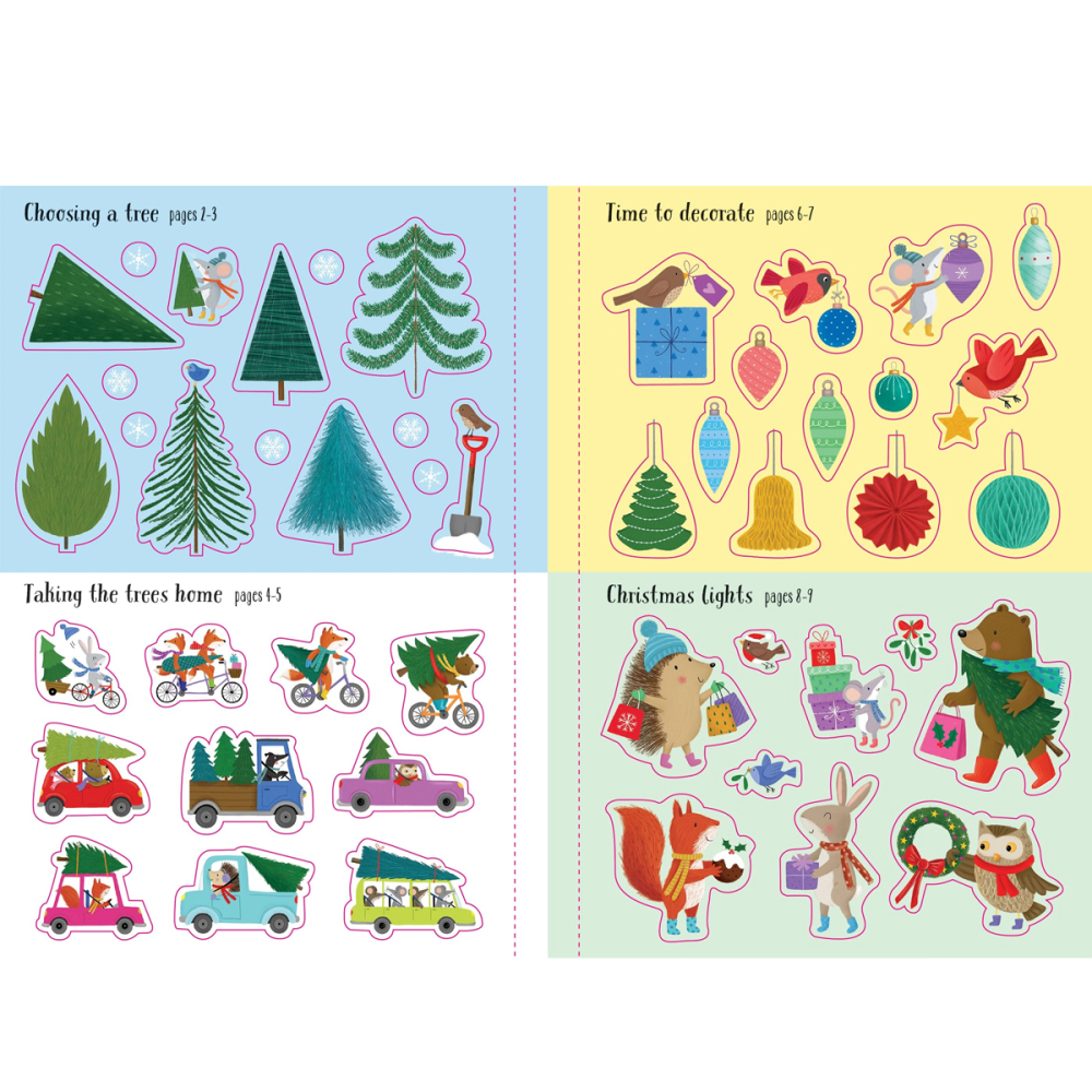 Carte cu autocolante, Brad de Craciun Sclipitor, Sparkly Christmas Tree, 3 Ani+ [5]