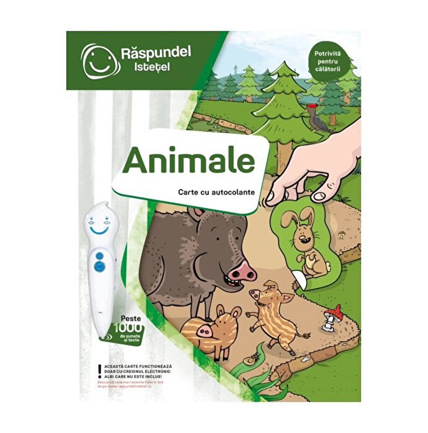 Raspundel Istetel, carte cu autocolante, Animale varsta 3-5 ani ,5-7 ani ,7-9 ani, Unisex [2]