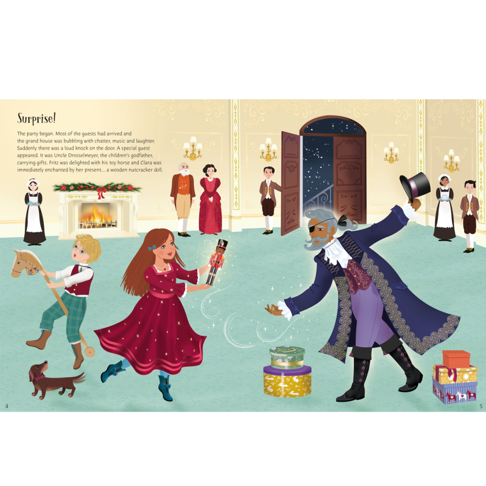 Carte cu autocolante, Spargatorul de Nuci, Sticker Dolly Dressing The Nutcracker, 5 Ani+ [2]