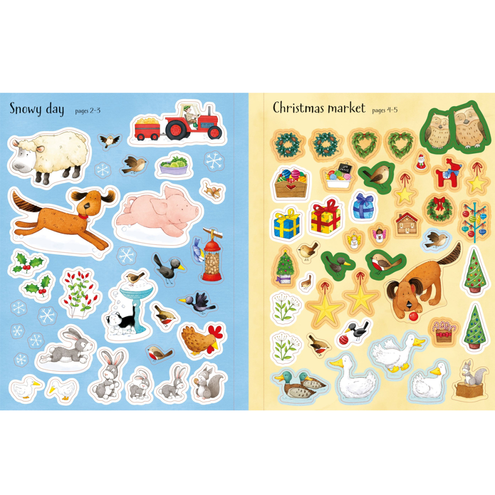 Carte cu povesti si stickere, Craciun cu Poppy si Sam, Poppy and Sam's Christmas Sticker Book, 3 Ani+ [6]