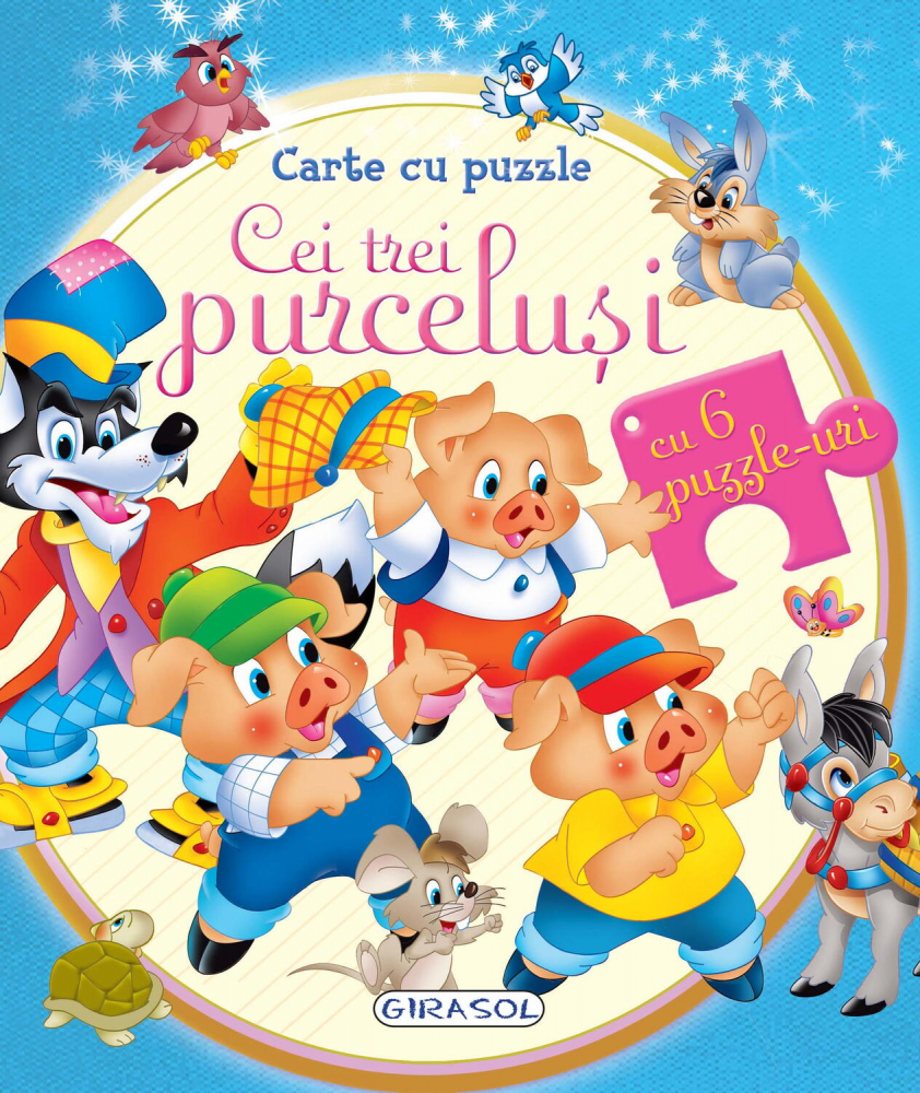 Carte cu puzzle - Cei trei purcelusi [1]