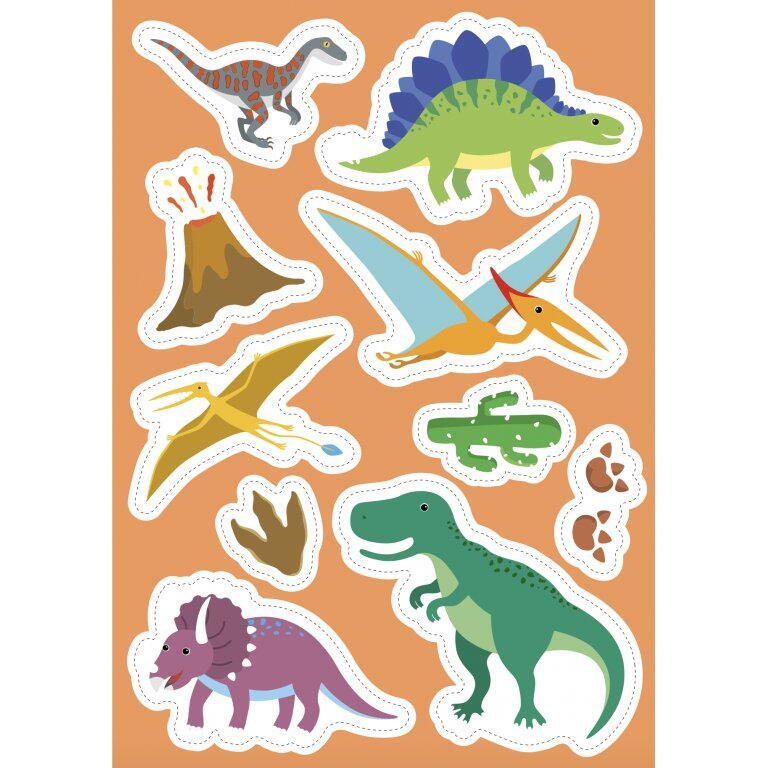 Carte de activitati cu abtibilduri - Dinozauri [5]