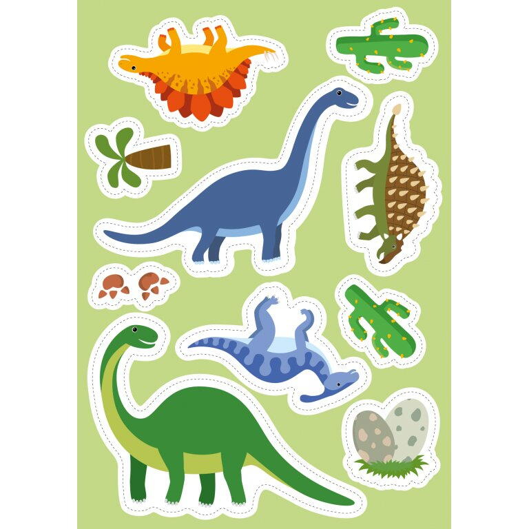 Carte de activitati cu abtibilduri - Dinozauri [6]