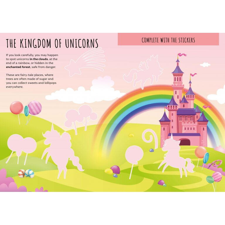 Carte de activitati cu abtibilduri - Unicorni magici [2]