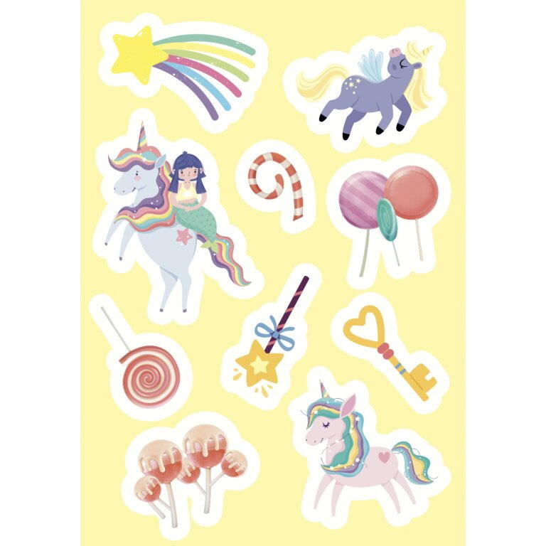 Carte de activitati cu abtibilduri - Unicorni magici [6]