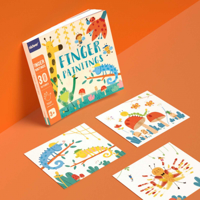 Carte de activitati cu finger paint, pictura cu degetele [12]