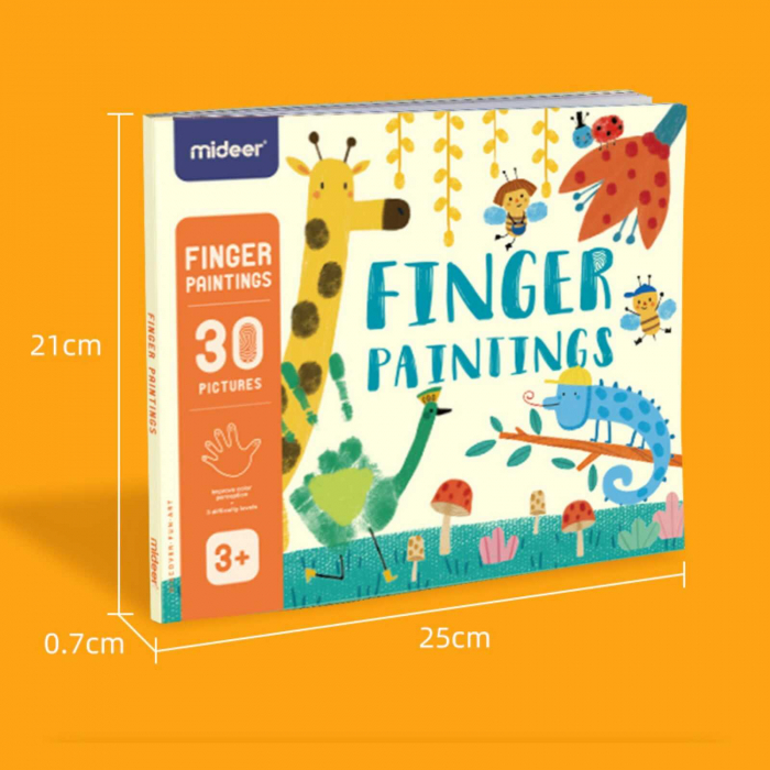 Carte de activitati cu finger paint, pictura cu degetele [11]